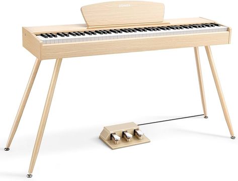 Amazon.com: Donner DDP-80 Digital Piano 88 Key Weighted Keyboard, Full-size Electric Piano for Beginners, with Sheet Music Stand, Triple Pedal, Power Adapter, Supports USB-MIDI Connecting, Retro Wood Color : Musical Instruments Piano For Beginners, Sheet Music Stand, Music Stand, Pedal Power, Electric Piano, Keyboard Piano, Digital Piano, Wood Color, Power Adapter