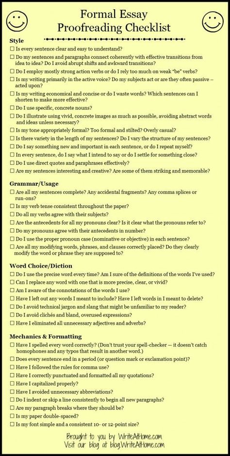 FREE Essay Proofreading Checklist www.homeschoolgiveaways.com Grab this free checklist to help your students as they proofread!: Proofreading Checklist, Formal Writing, Persuasive Speech, Common App Essay, Speech Outline, Descriptive Essay, Writing Examples, Application Writing, History Essay