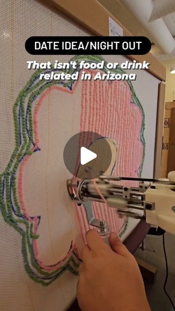 Chelsey Hauston on Instagram: "Date Idea that isn't food or drink related in AZ ⬇️

@tutugether.az does tufting, where you make rugs and it's super fun. They are located in Tempe, AZ and offer tufting, decoden and pour over art. Here's the process:

1. Choose your rug size and design
2. Pick out your yarn colors
3. Tufting your rug and you're all set!

740 S Mill Ave, Tempe, AZ 85281

📍Tag a friend below who needs to take you here ⬇️

#tufting ##tempeaz #thingstodoinaz #decoden" Rug Making Ideas, Tufting Ideas Beginner, Rug Tufting Ideas, Make Rugs, Tufting Rug, Date Idea, Tempe Az, Yarn Colors, Sewing Fabric