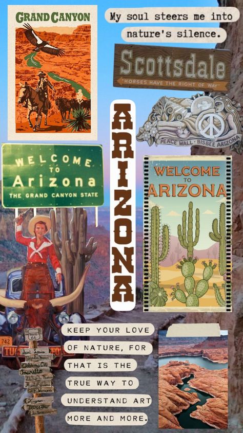 sometimes i love this state #arizona #az #aesthetic #collage #shuffle Az Aesthetic, Arizona Aesthetic, Bisbee Arizona, Aesthetic Collage, Farm Life, Travel Journal, St Louis, Grand Canyon, Aesthetic Wallpapers