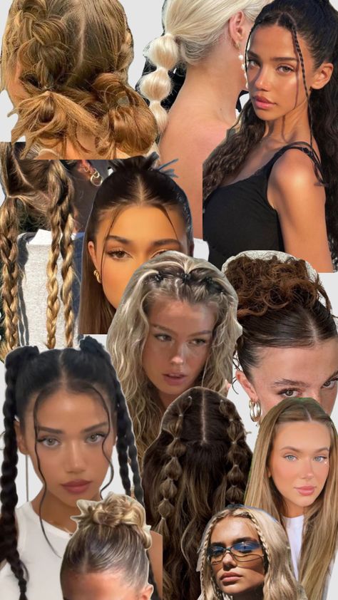 Cute and fun hairstyles! Going out or party hair! #hairstyles #hairstyleinspo #hairstyle #partyhair #cutehairstyles #hairidea #bubblebraid #slickback #halfuphalfdown #braids #ponytail #hairideas Cute Hairstyles Dance, Cool Dance Hairstyles, Wavy Hair School Hairstyles, Wavy Hairstyles Ponytail, Cute Slickback Hairstyle, Slickback Ponytail Braid, Slick Back Gym Hairstyles, Fun Slick Back Hairstyles, Hairstyles To Go Out