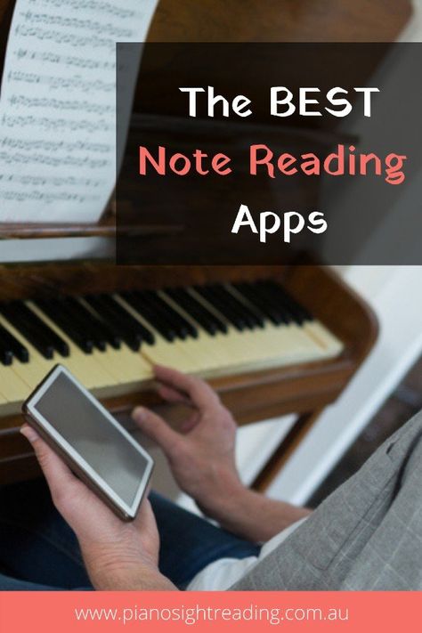 Find out which are the 4 best note reading apps for adult piano beginners in 2023. #pianosightreading #sightreading #notereadingapp #appreview Apps For Music, Sight Reading, Piano Teaching Resources, Middle School Music, Piano Beginner, Reading Tips, Music Teaching, Reading Apps, Piano Teaching