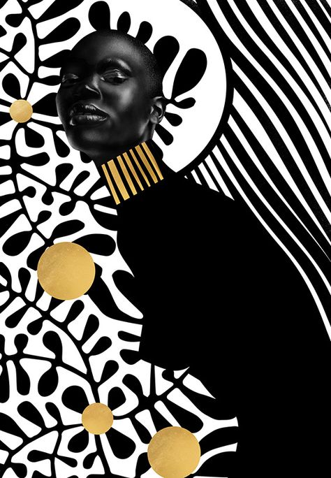 Serial "Africa" - digital illustrations on Behance Afro Centric Art, Portrait Exhibition, African Illustration, Fashion Show Poster, Warrior Concept Art, Design Illustration Fashion, Lino Prints, Picture Painting, Art Noir