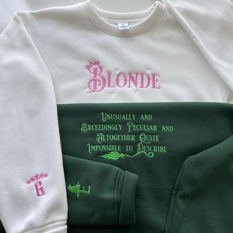 Blonded Glinda Quotes Crewneck, Exceedingly Peculiar Funny Shirt, Wicked Musical Movie Fan Gift Elphaba Glinda, Glinda Wicked, Elphaba And Glinda, Wicked Musical, Musical Film, Friend Activities, Organization Diy, Theatre Kid, Musical Movies