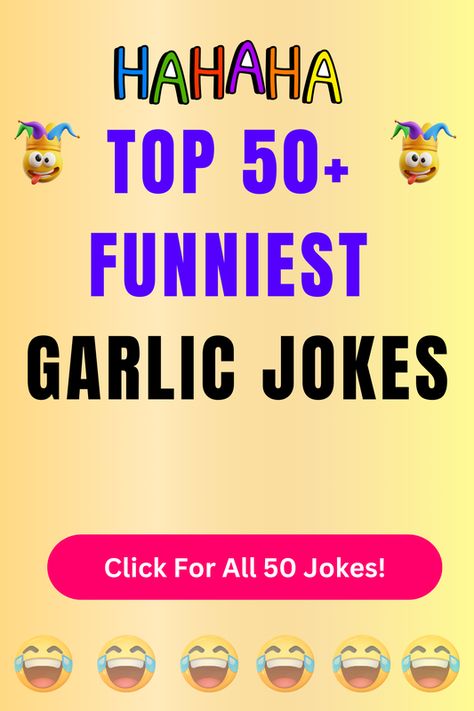 Check Out The Top 50+ Funny Garlic Jokes And Puns. Click For All 50+ Hilarious Garlic Jokes! Clever Jokes Puns Humor, Garlic Quotes, Garlic Puns, These Nuts Jokes, Dry Jokes Puns, Waffle Puns, Star Wars Jokes Puns, Party Jokes, Jokes And Puns