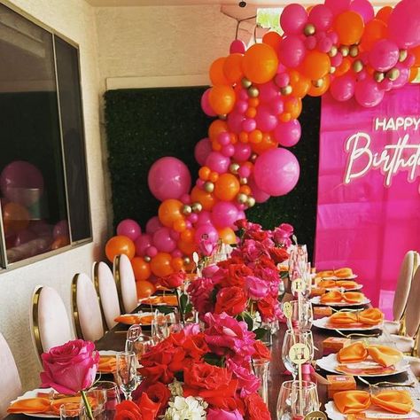 Joaquin Hernandez on Instagram: "Birthday brunch #birday #birthday #birthdaybrunch #jheventsflowers" 16 Birthday Brunch Ideas, Brunch Theme Party, 28 Birthday Theme, Pink Brunch Decor, 25th Birthday Decorations For Her, Birthday Brunch Ideas Decorations, Birthday Brunch Party, Birthday Brunch Ideas, Girly Brunch