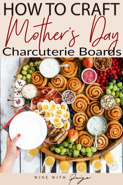 The best gift you can give your Mother for Mother’s Day, is the gift of not having to cook! And what is more perfect for achieving that than a charcuterie board? I’ve compiled 8 beautiful Mother’s Day charcuterie boards to make your mom feel extra special and loved this year. | @winewithpaige #bestmothersdayCharcuterie #howtomakeCharcuterie #bestCharcuterieideas #mothersdayCharcuterieboards Charcuterie Party, Wine Cocktail Recipes, A Charcuterie Board, Wine Tasting Party, Mothers Day Brunch, Wine Food Pairing, Frugal Meals, Indulgent Desserts, Food Pairings