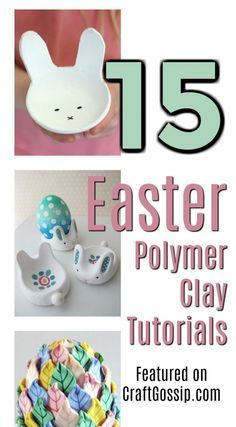 Easter Polymer Clay, Bunny Egg Holder, Clay Activity, Clay Easter, Clay Projects For Kids, Diy Osterschmuck, Polymer Clay Tutorials, Bunny Plates, Bunny Egg