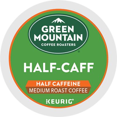 Green Mountain Coffee Roasters® | Half-Caff Coffee | K-Cup | Keurig US Green Mountain Coffee, Light Roast Coffee, Decaffeinated Coffee, Mountain Coffee, Keurig K Cup, Keurig Coffee, Medium Roast Coffee, Single Serve Coffee Makers, Decaf Coffee