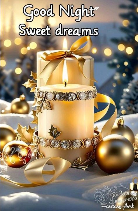 Good Night Christmas Images, December Good Night, Christmas Good Night Quotes, Christmas Good Night, Goid Night, Good Night Christmas, Wishes Background, Candle Light Photography, Night Blessings Quotes