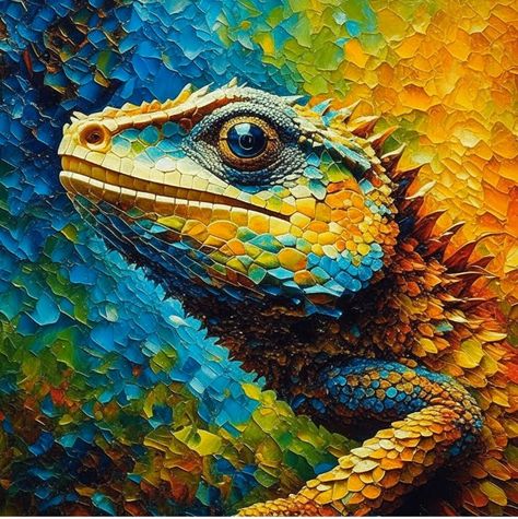 Delve into a curated collection of top lizard paintings. Elevate your space with contemporary reptile art. Click to view the galleries. Lizard Painting, Reptile Art, Reptile Eye, Lizard Art, Children's Book Characters, Kid Book, Inside Art, Character References, Book Character