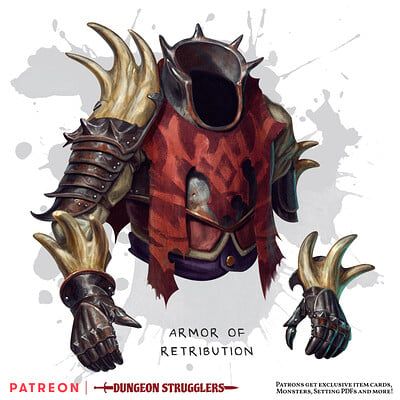 ArtStation - Dungeon Strugglers Dnd Magic Armor Homebrew, Dnd Armour, Armor Dnd, Medium Armor, Magic Armor, Dungeons And Dragons Rules, D D Items, Dungeons And Dragons Classes, Dnd Dragons