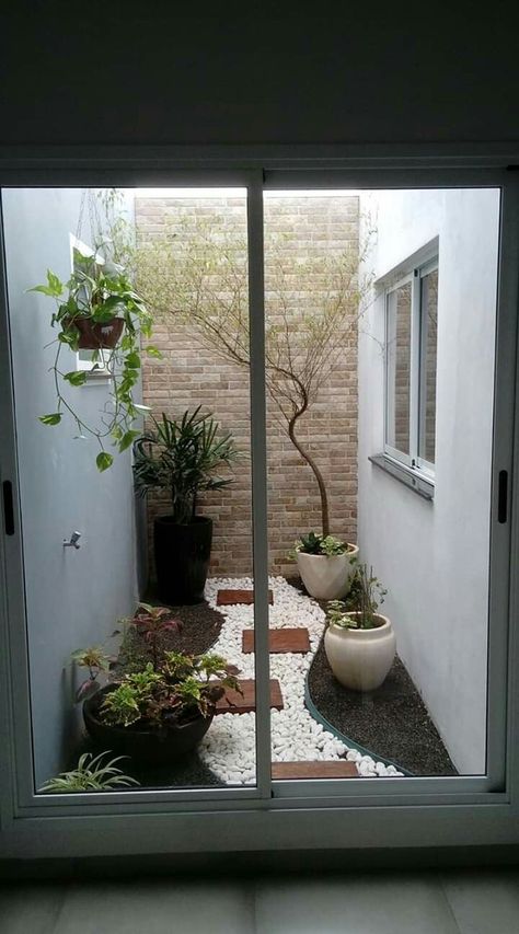 Airwell Garden, Small Atrium Ideas Indoor, Small Indoor Courtyard Ideas, Airwell Design, Ots Design In House, Patio Interior Pequeño, Small Indoor Courtyard, Indoor Courtyard Garden, Gardening Tattoo