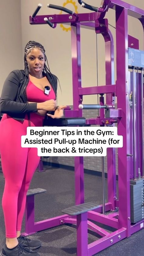 18K views · 7.7K reactions | The assisted pull-up machine! I love using it to grow & tone my back! 😍 I’m gonna show you how to use it to target different parts of the back & flabby arms if you have them! #gymtips #micdup #gymvlog #assistedpullups | Triniti Johnson | Triniti Johnson · Original audio Arm Machine Workout, Planet Fitness Machines, Assisted Pull Up Machine, Pull Up Machine, Assisted Pull Ups, Arm Machine, Flabby Arms, Planet Fitness, Gym Tips