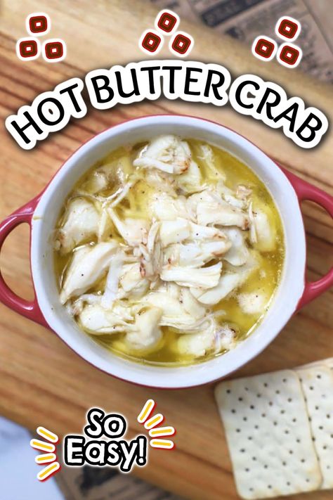 This crab recipe is simply super tender backfin lump crab meat mixed with melted butter, a bit of white wine, and some tasty seasonings. It's seriously a breeze to whip up, but it's so good! You'll find yourself making it all the time! Lump Crab Meat Recipes Appetizers, Sauteed Crab Meat, Canned Crabmeat Recipe, Lump Crab Meat Recipes Easy, Crab Lump Meat Recipes, White Crab Meat Recipes, Leftover Crab Recipes, Crab Appetizers Easy, Jumbo Lump Crab Meat Recipes