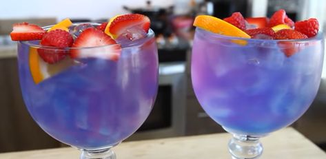 Purple Rain Drink, Fishbowl Drink, Grape Vodka, Rum Drinks Recipes, Purple Drinks, Flavored Rum, Alcholic Drinks, The Fury, Birthday Drinks