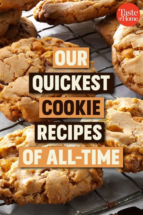 Fast Cookies, Cookie Dough Vegan, Cheap Cookies, Quick Cookies Recipes, Quick Cookies, Popular Cookies, Taste Of Home Recipes, Healthy Meals To Cook, Delicious Cookie Recipes