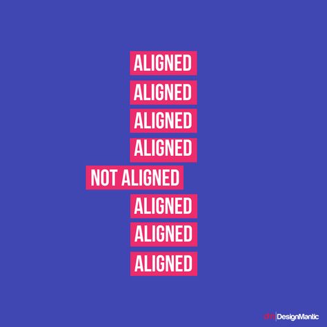 The Art Of Alignment In Graphic Design | https://www.designmantic.com/blog/art-of-alignment-graphic-design/ Examples Of Alignment In Graphic Design, Graphic Design Alignment, Alignment In Graphic Design, Alignment Design Principle, Alignment Graphic Design, Alignment Principle Of Design, Alignment In Design, Alignment Design, Graphic Design Text