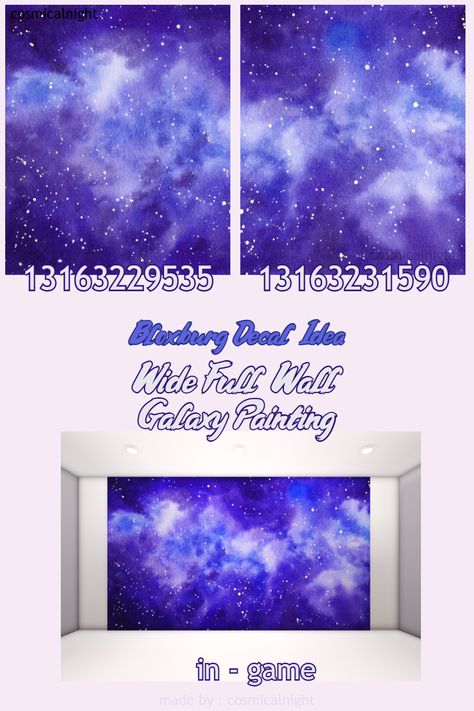 Bloxburg Night Sky Decal, Space Decal Codes Bloxburg, Space Bloxburg Decals, Bloxburg Star Decal Codes, Bloxburg Space Decals, Space Decals Bloxburg, Bloxburg Decal Id, Club Roblox Image Id Codes, Codes Wallpaper