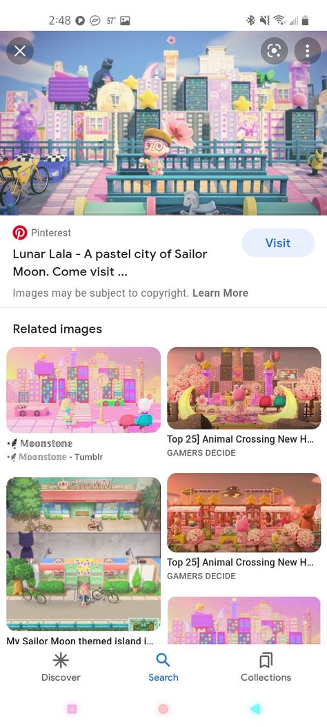 Animal Crossing Sailor Moon Island, Acnh Sailor Moon, Animal Crossing Sailor Moon, Acnh Inspo, Moon Decor, Usagi Tsukino, Top Game, Moon Design, Animal Crossing