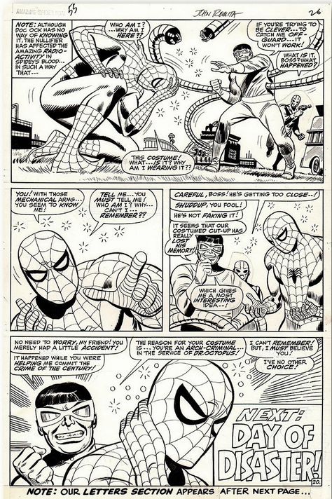 romita-amazing spider-man Vintage Comics Aesthetic Wallpaper, Ideas Para Comics, Spiderman Comic Page, Spider Man Poster, Spiderman Book, Spiderman Comic Strip, Spiderman Black And White Comic, Spiderman Noir, Comic Strip Spiderman