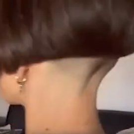 Drithi Patel on Instagram: "Mid ear lined bob." Aline Bob, Nape Haircut, Undercut Bob, Nape Undercut, Shaved Nape, Undercut Hairstyles, Undercut, Short Bob, Bobs Haircuts