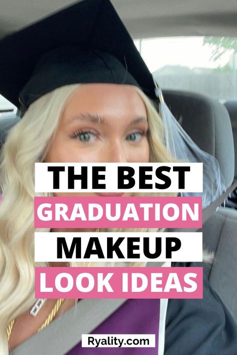 If you’re graduating soon, you’re probably looking for some cute graduation makeup ideas for your special day! Here are the prettiest makeup for graduation ideas to try. Graduation Make Up Natural, College Graduation Makeup, Graduation Makeup Ideas, Makeup For Graduation, Prettiest Makeup, Stunning Makeup Looks, College Graduation Photos, Shimmery Eyeshadow, Simple Makeup Tips