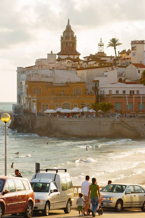 Sitges / Spain by (Аndrew Yamshchikov). Sitges Spain, Ancient Mediterranean, Wanderlust Decor, Catalonia Spain, Awesome Photography, Lovely Places, Southern Europe, Beautiful Streets, Sitges