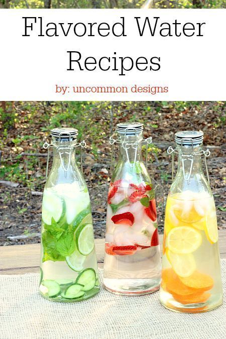 Refreshment has never tasted so good.  These naturally flavored water recipes are sure to keep you delightfully hydrated! www.uncommondesignsonline.com Fruit Infused Water Recipes, Flavored Water Recipes, Resep Diet, Infused Water Recipes, Fruit Infused Water, Fruit Water, Water Recipes, Flavored Water, Infused Water