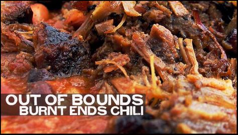 burntendsmain Chili With Burnt Ends, Burnt Ends Chili, Leftover Burnt Ends Recipes, Leftover Burnt Ends, Smoked Brisket Chili, Pulled Pork Chili, Brisket Burnt Ends, Homemade Chili Recipe, The Best Chili