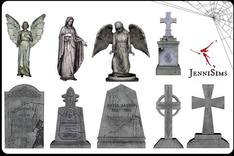 Sims 4 Nun Cc, Sims 4 Miscellaneous, Sims Decoration, Sims 4 Traits, Cemetery Statues, Catholic Decor, Sims 4 Cc Folder, Casas The Sims 4, Special Halloween