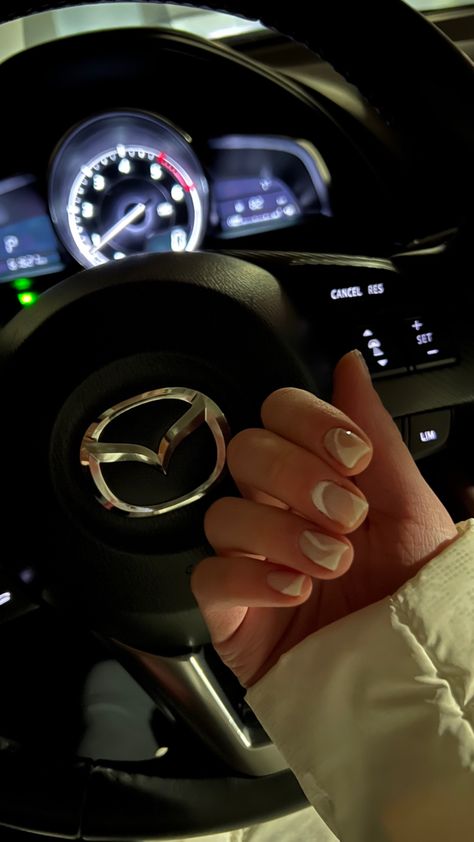 White Mazda Cx5, White White Nails, Nail Art Lines, White Mazda, Mazda Cx5, Nails Nail, White White, Life Goals, White Nails