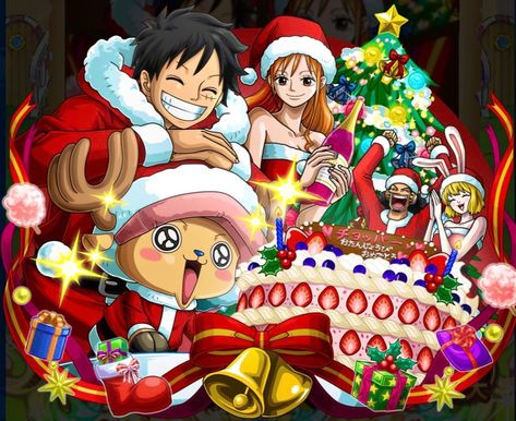 OoMake sure to follow if you liked it One Piece Christmas Official Art, One Piece Christmas Pfp, Luffy Christmas, One Piece Christmas, One Piece Photos, Tony Chopper, Luffy Gear 5, Christmas Board, Anime Christmas