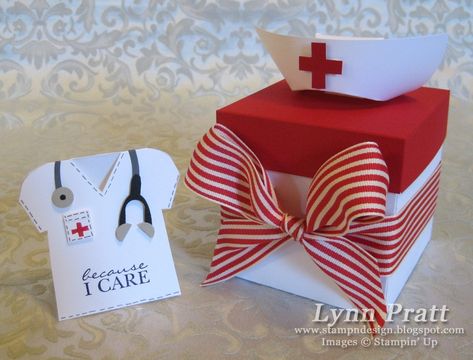 Nurse Grad Parties, Medical Party, Exploding Gift Box, Nursing School Graduation Party, 3x3 Cards, Nurse Party, Nurse Appreciation Week, Cards Homemade, Nurse Art