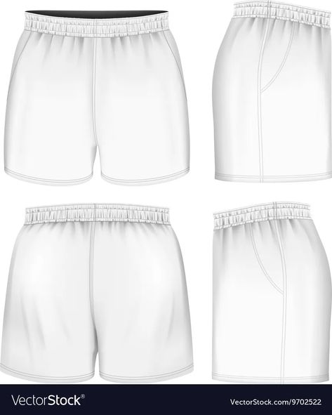 Mesh Shorts Mockup, Hoodie Vector, Fashion Figure Templates, Mens White Shorts, Basketball Tank Tops, Rugby Shorts, Zip Hoodie Design, Model Sketch, Polo Shirt Design