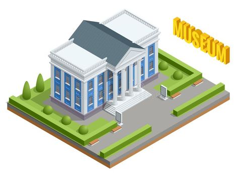 City architecture public government building. Isometric museum building. Exterior of Museum building with title and. Columns. Vector Illustration royalty free illustration Building Isometric, Museum Building, Wooden Dining Table Designs, Government Building, Polygon Art, Isometric Art, City Museum, Perspective Drawing, Building Exterior