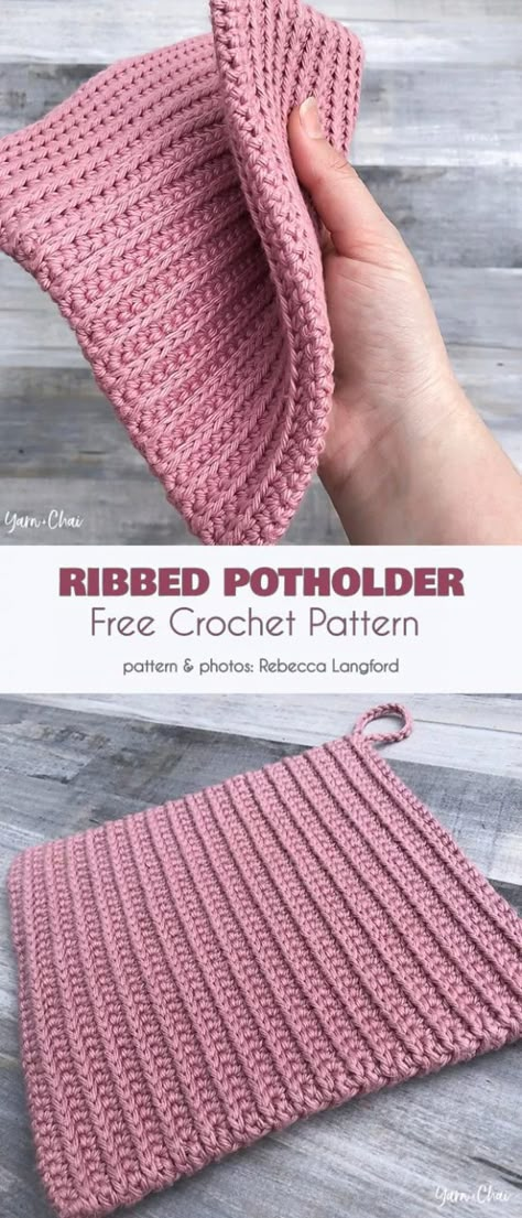 Potholder Patterns Free, Crochet Stitch Patterns, Crochet Pot Holders Free Pattern, Crochet Potholder Patterns, Crochet Hot Pads, Dishcloth Crochet Pattern, Potholder Patterns, Crochet Dishcloth, Crochet Washcloth