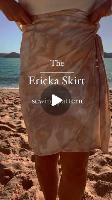 Swim Style on Instagram: "Making our #erickaskirt pattern with a stunning viscose crepe from @wearethefabricstore 
One modification we did make is changing the length. We shorted the pattern to above the knee. I wanted a skirt I could throw on casually for summer days ☀️" Swim Skirt Pattern, Swim Style, Swim Skirt, A Skirt, Swim Fashion, Skirt Pattern, Above The Knee, Summer Days, The Knee