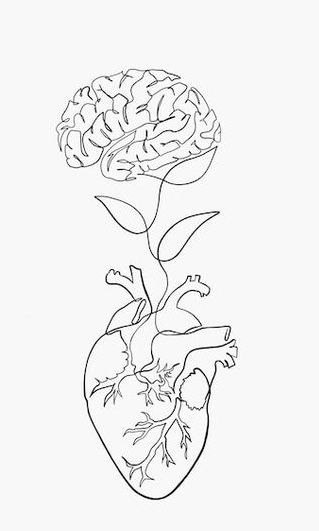 Organ Drawings Art, Science Drawing, Value Drawing, Botanical Printables, Brain Drawing, Line Doodles, Sharpie Tattoos, Small Pretty Tattoos, Beautiful Logos Design