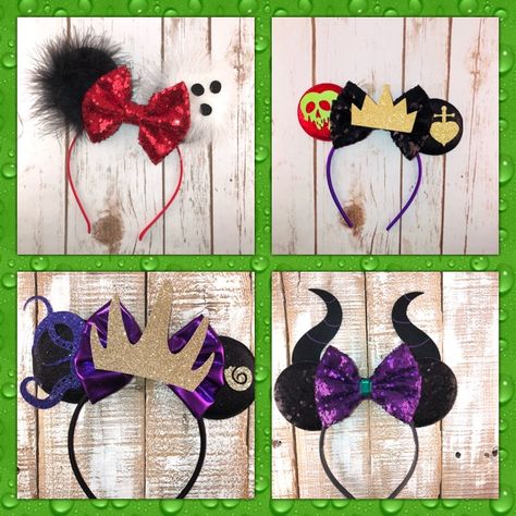 Bounding Outfits, Maleficent Party, Disney Headband, Diy Disney Ears, Diy Mickey Ears, Disney Mouse Ears, Disney Headbands, Minnie Ears Headband, Halloween Disney