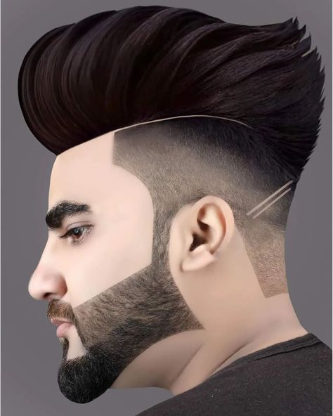 Dadhi Styles Men, Hair Tattoo Men, Model Haircut, Beard Vector, Barba Grande, Hear Style, Mens Haircuts Short Hair, Gents Hair Style, Drawing Couple Poses