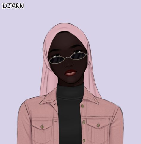 Profile Hijab, Islamic Classroom, Hijabi Cartoon, Muslim Girl, Islamic Artwork, Black Love Art, Hijab Fashion Inspiration, Women Art, Muslim Girls