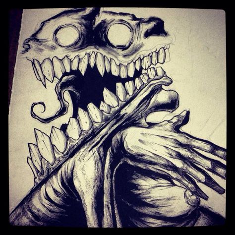 Shawn Coss Creepy Sketches, Creepy Drawings, Bizarre Art, Cross Art, Dark Art Illustrations, Creature Drawings, Scary Art, Amazing Drawings, Creepy Art