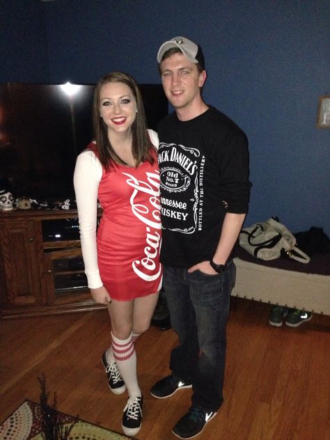 Jack And Coke, Couples Halloween Costume, Halloween Express, Trendy Halloween Costumes, Couples Halloween, Halloween Costume Outfits, Trendy Halloween, Couple Halloween, Couple Halloween Costumes