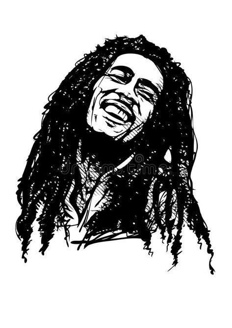 Bob marley stock illustration Bob Marley Illustration, Image Bob Marley, Social Media Icons Free, Nesta Marley, Famous Musicians, Indian Photoshoot, White Illustration, Writing Styles, Social Media Icons