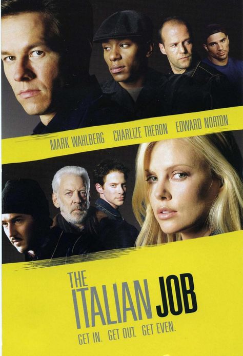 The Italian Job Jason Statham Mechanic, Edward Norton Movies, Alt Posters, Italian Job, Job Poster, The Heist, Donald Sutherland, Edward Norton, Tv Series Online