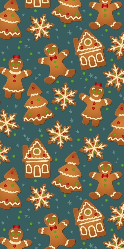 Bread Printable, Christmas Ginger Cookies, Iphone Wallpaper Orange, Ginger Cookies Christmas, Orange Christmas Tree, Christmas Screen Savers, Ginger Man, Winter Patterns, Christmas Wallpaper Iphone Cute