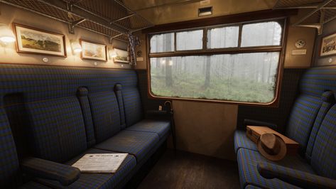 Inside Train Aesthetic, Train Cabin, Train Inside, Harry Potter Train, Kings Cross Station, Cabin Aesthetic, East Europe, Vintage Train, Train Car