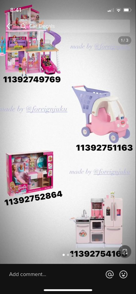 Barbie Dream House Decal, Barbie Doll House Decal Bloxburg, Miraculous Ladybug Bloxburg Decals, How To Make A Shopping Cart In Bloxburg, Bloxburg Pampers Codes, Mickey Mouse Decal Codes Bloxburg, Bloxburg Minnie Mouse Codes, Barbie Codes Bloxburg, Moana Bloxburg Decal