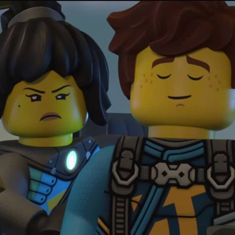 Nya And Jay Matching Pfp, Jay And Nya Ninjago Matching Pfp, Jay And Nya, Ninjago Pfp, Lego Ninjago Nya, Ninjago Screenshots, Couple Profile, Jay Ninjago, Jay Walker